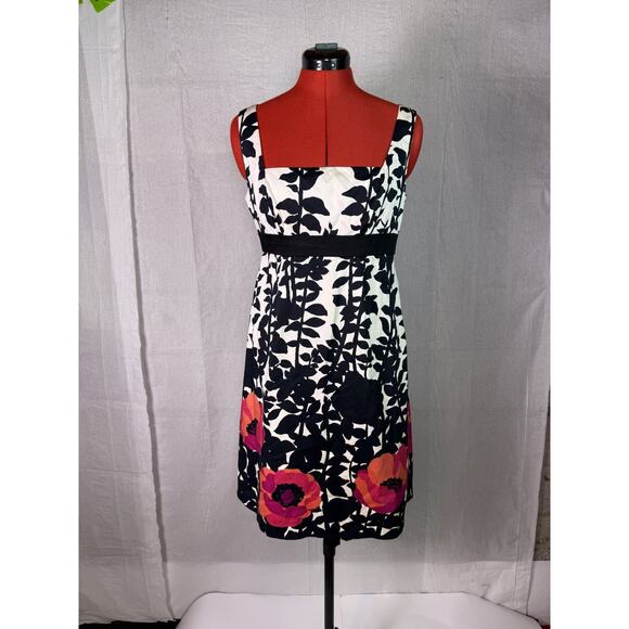 Nine West Dresses & Skirts - Nine West Sleeveless Floral Dress Size 10 White Black Party Cocktail C717